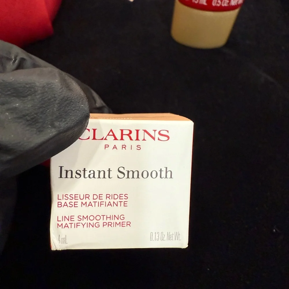Clarins Red Pouch And Products - Picture 3 of 6